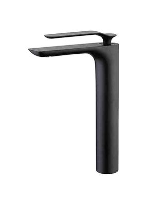 Matt negro mezclador de baño de palanca única de latón agua caliente y fría OEM