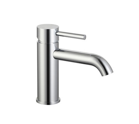 Agua fría y caliente OEM Baño de mezclador de grifo de palanca única de cobre cromo