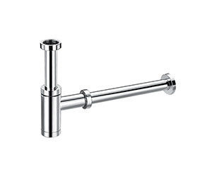 Tubo de botella de latón para lavadoras de lavabo, depuración de lavabo, sifón de baño, tubos para lavadoras cromados OEM