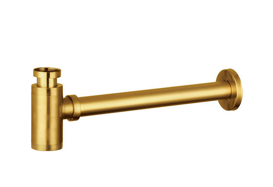 Zinc Botella Trampa Lavabo Lavadero Bañera Drainador Sifon Baño Para Lavadero Lavadero Cepillado TI-Oro OEM