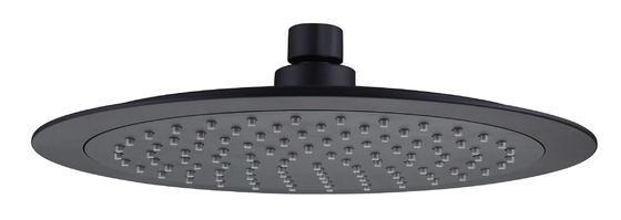 OEM ABS plástico redondo cabeza de ducha de lluvia tamaño grande columna de baño negro mate