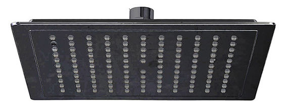 Gran tamaño Cuadrado Ducha de lluvia Matt Negro Columna de baño OEM plástico ABS