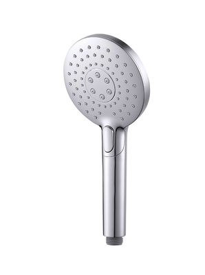ABS de 3 funciones ducha de manos ducha de mano para la columna de ducha de baño de cromo boquilla de silicio redonda fácil de limpiar OEM