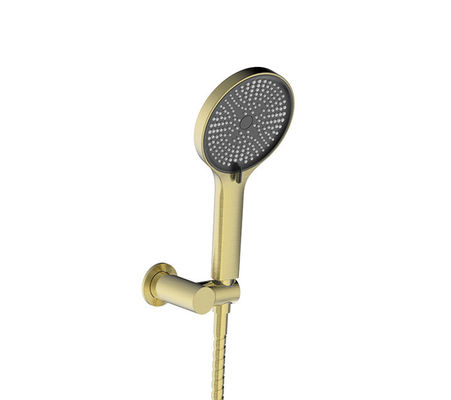 Duchas de mano de oro cepillado boquilla de silicio líquido redonda fácil limpieza OEM