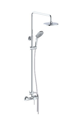 Grifos de ducha de baño de latón con palanca única Mixer de ducha expuesto OEM Clásico redondo