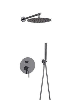OEM ducha de lluvia con mango de latón anulado Knurl pistola de metal