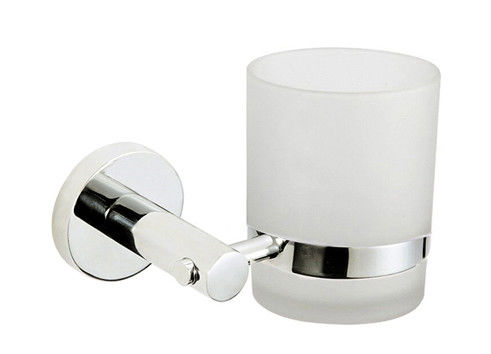 Sillón de soporte para tumbler de baño Sillón de soporte para cepillo de dientes de vidrio único para el conjunto de accesorios de baño