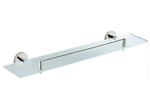 Moderno simple redondo Odm porta estanterías de vidrio Oem Sus304 Cromo Superficie de pared montada