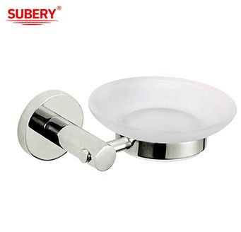 Cuchillo para jabón de baño de vidrio cromo pulido Oem diseño redondo clásico