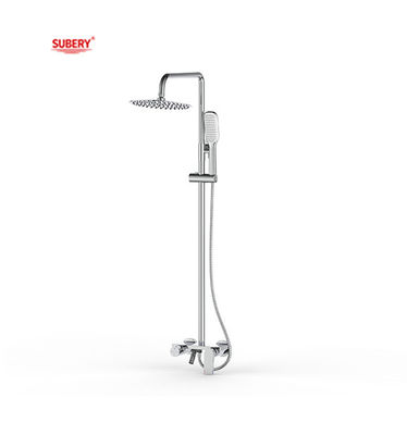 Baño de bronce negro Matt Grifos de ducha termostático Temperatura ajustable