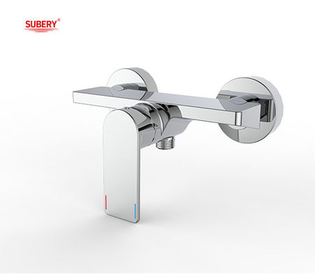 Baño de palanca única o ducha mezclador de baño de cobre cromo grifo de agua fría y caliente OEM