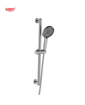 Dispositivo de ducha de metal barra de deslizamiento redondo baño clásico SUS304 3 Función