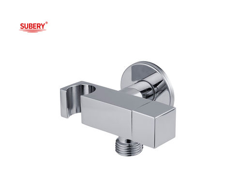 Brass Shattaf Portador de válvula de la manija Bidet Ducha Sprayer Portador de Baño inodoro Cuadrado Chrome OEM