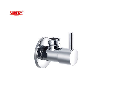 Válvula triangular de latón OEM G1/2&quot; de hilo cuerpo de latón mango de latón