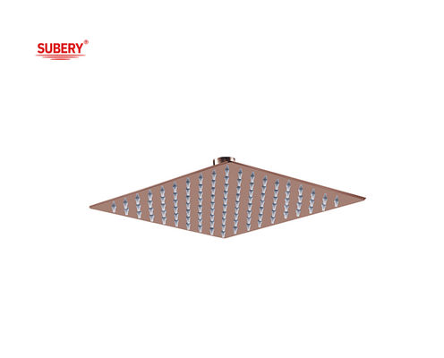 Cuadrado Rosa Dorada Columna de baño de ducha de lluvia 8 &quot; 10 &quot; 12 &quot; OEM SUS304 de acero inoxidable
