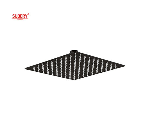 SUS304 Acero inoxidable Ducha de lluvia Cuadrada Matt Negro Columna de baño 8 &quot; 10 &quot; 12 &quot; OEM