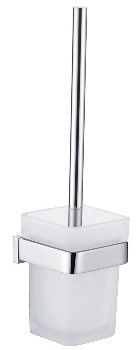 Montado en la pared Stainless Steel Toilet Brush Holder Set para la limpieza del baño
