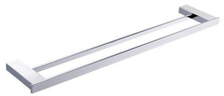Accesorios para el baño de alta calidad Solid Double Poles Towel Rail Double Bars Rod de ducha