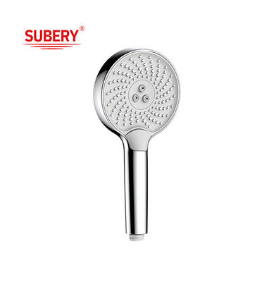 Columna Chrome Blanco Duchas de mano Silicio líquido Boquilla redonda fácil limpieza OEM