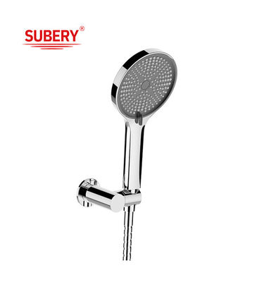 Silencio de la manguera de Chrome Duchas de mano ABS plástico 3 Función