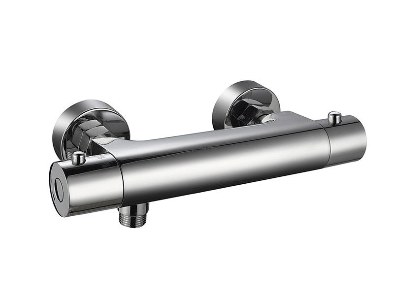 Temperatura termostática ajustable Tubón de ducha mezclador de baño Color cromo grifo de cobre OEM redondo clásico