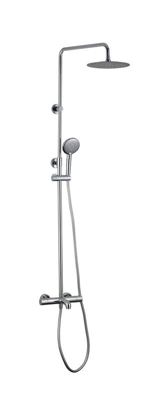 Baño termostático bañera de ducha Grifos bañera expuesta mezcladora de color cromo latón