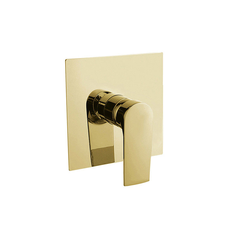 Una sola palanca en la pared bañera oculta ducha mezclador baño golden brass grifo OEM