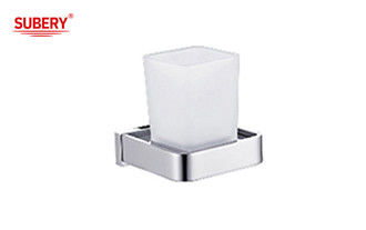 Brass cantando portabotones de cristal baño de alta calidad color cromo OEM nobel latón pieza de montaje base de latón