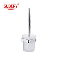 Soportador de cepillo de baño de latón baño de cristal de alta calidad color cromo OEM nobel pieza de montaje de latón base de latón