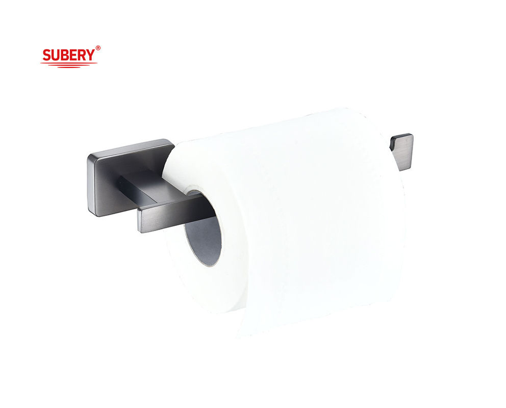 Zinc Baño Papel de papel de papel de baño único Portador de pistola metal Color OEM Zinc Base rectángulo Diseño clásico