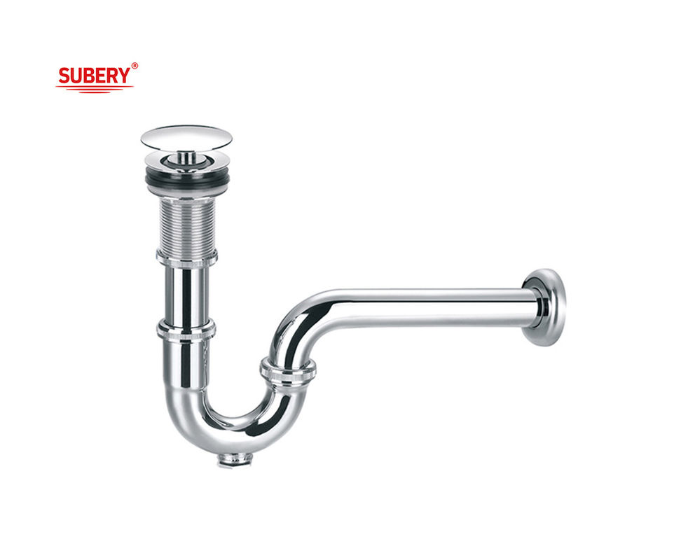 Residuos de lavabo de baño Sifón Alcantarillado de lavabo de baño para lavabo de lavabo Chrome OEM