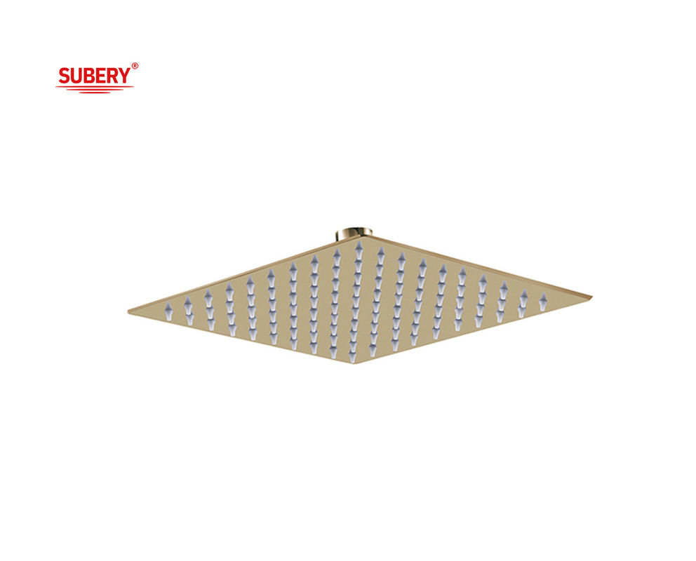 Baño de acero inoxidable SUS304 Cuadrado Columna Dorada Dorada Columna de baño 8&quot; 10&quot; 12&quot; OEM