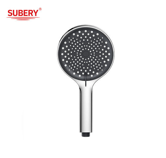 Cabeza de ducha con spray de mano Cabeza de ducha de color negro 3 ajustes de modo Cabezas de ducha de alta presión Cabeza de ducha de acabado de cromo anti-fuga