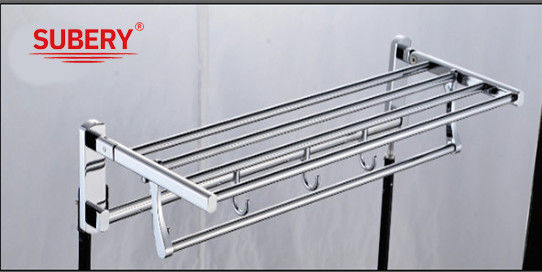 Moderna carpeta de ahorro de espacio Estante de toallas Carpeta de toallas Estante de pared Tipo montado para el baño