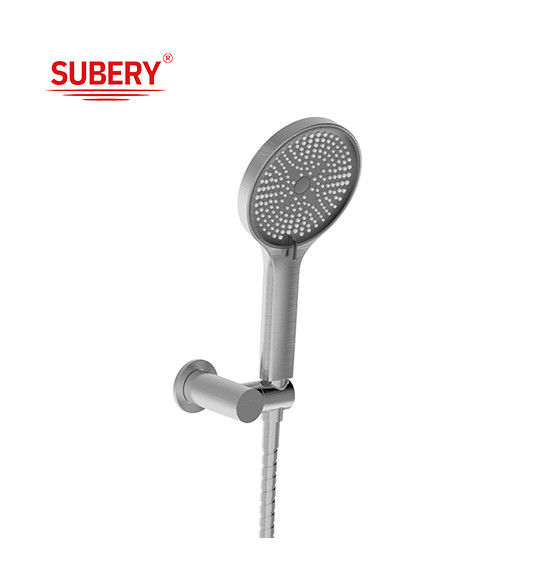 ABS plástico de 3 funciones duchas de manos pistola de metal baño grande redondo líquido silicona boquilla fácil limpieza